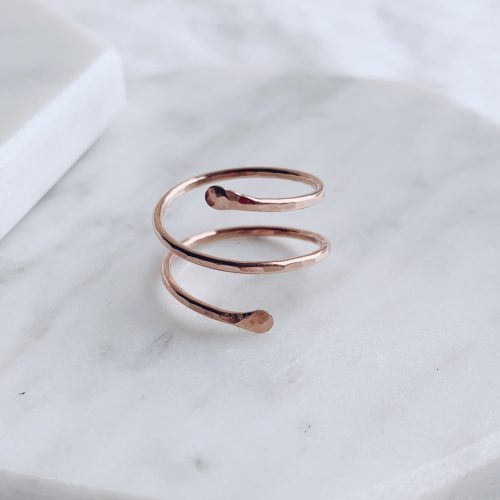 wrap ring 14k rose gold fill 3