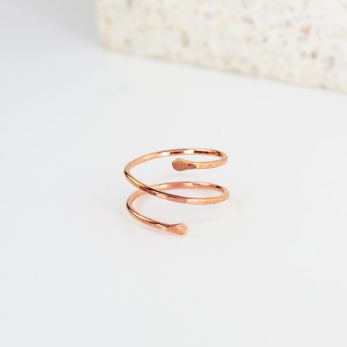 wrap ring 14k rose gold fill 03.5